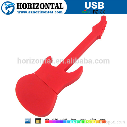 Gift design low price usb flash drive in guitar shape